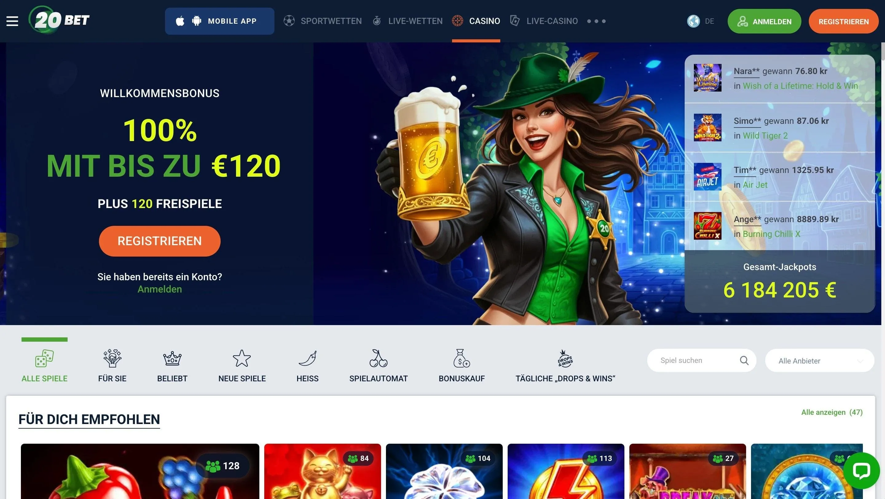 20Bet Online Casino 20Bet Casino